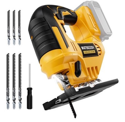JigSaw Compatible With Dewalt 20v Max Battery, Cordless jig saw tool, LED Wor...