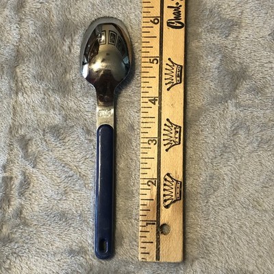 Vtg Oneida Northland Stainless Japan Colormate Navy Blue 16 Piece