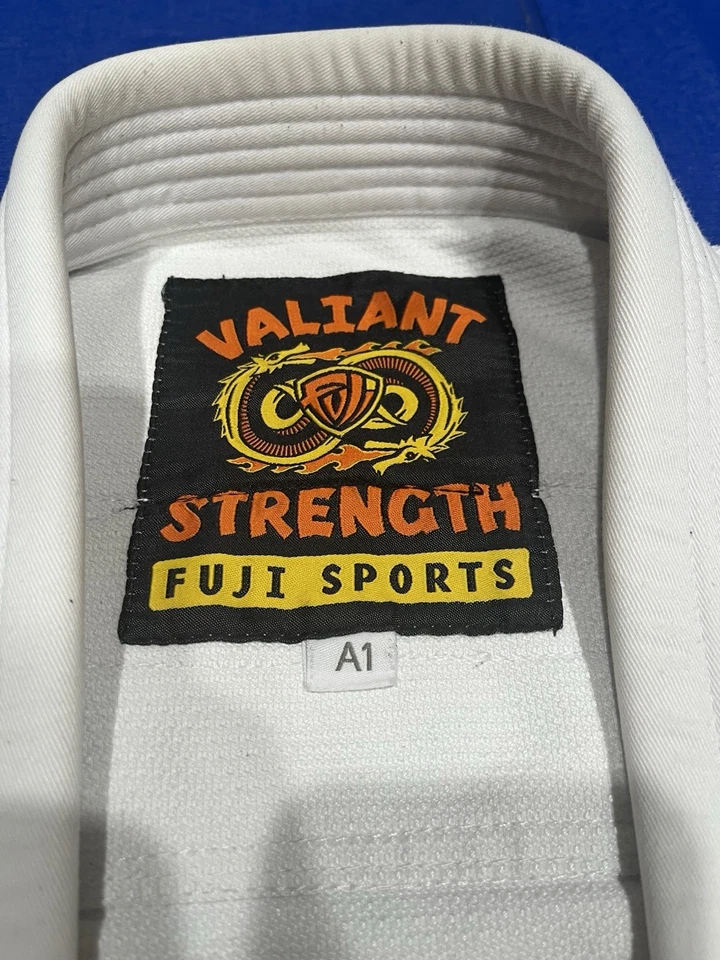 Fuji Lightweight Valiant Strength Edition Mens Brazilian Gi Jiu-Jitsu BJJ White - Image 2 of 4