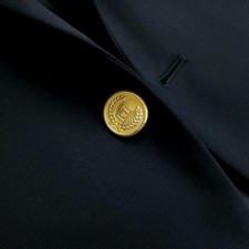 Blazer Ralph Lauren 42R / 44R blu navy lana con bottoni oro