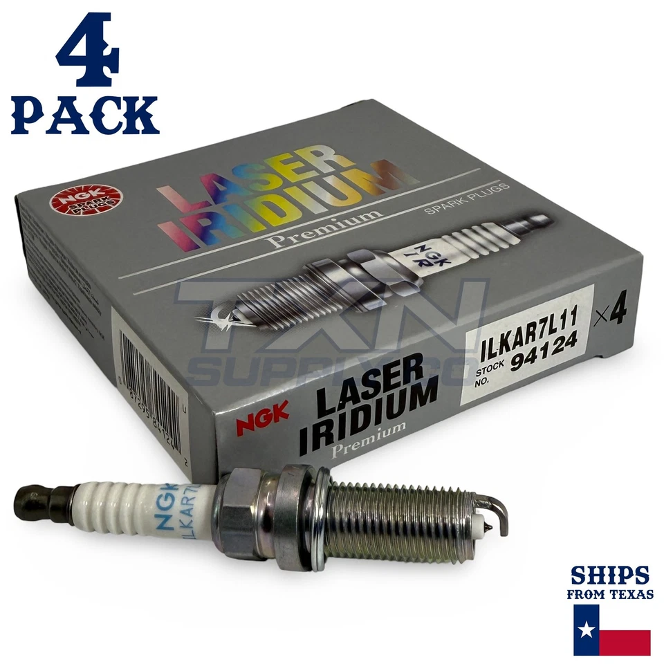 Paquete de 4 bujías láser de iridio NGK 2014 para Mazda 6 L4 2,5 L Foto 2 de 3