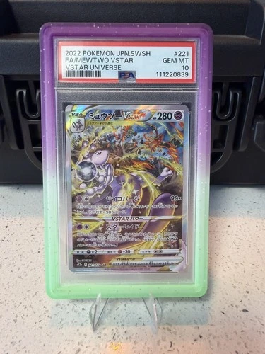 2022 POKEMON JPN SWORD & SHIELD VSTAR UNIVERSE #221 FULL ART/MEWTWO VSTAR PSA 10
