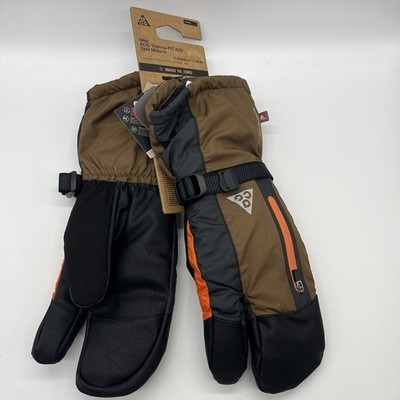 Nike ACG Thera-FIT ADV Gore-Tex Split Mittens Brown Adult Large FZ6793-236
