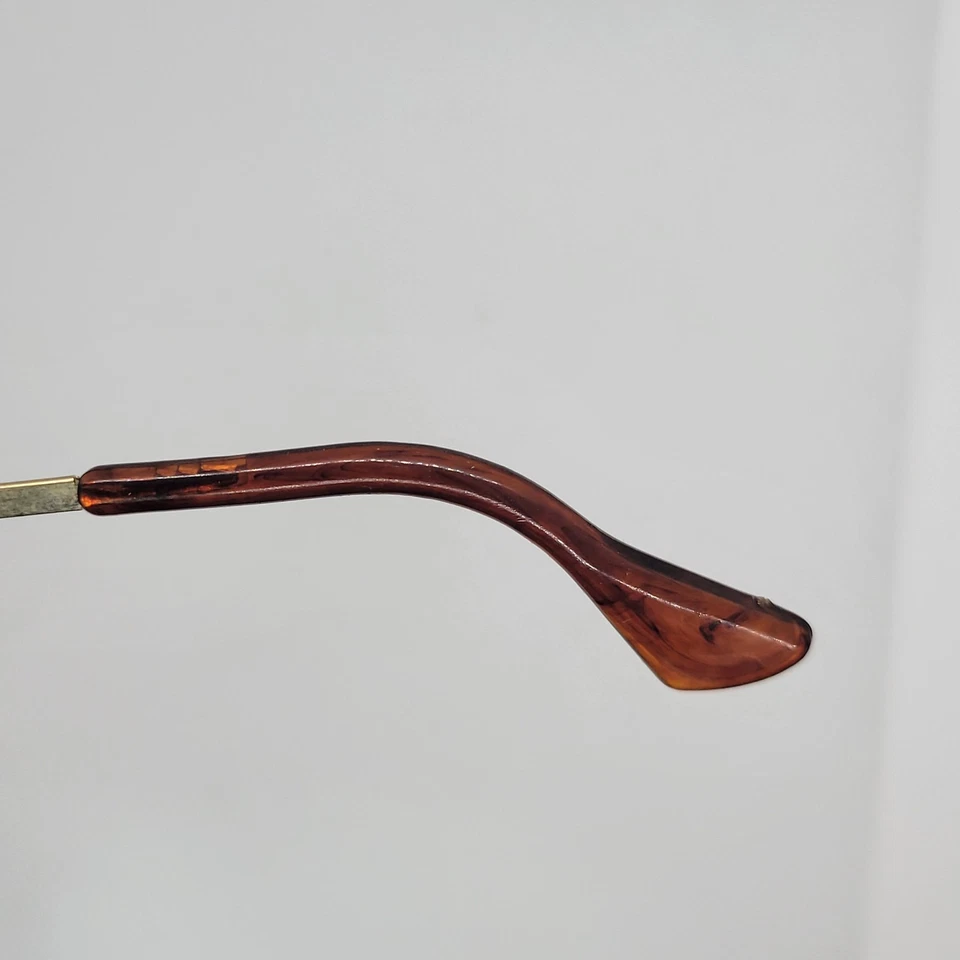 Gafas de sol vintage de aviador de la década de 1940 - Lentes verdes, marco dorado - Especificación de oficina C.S. 7 Foto 4 de 4