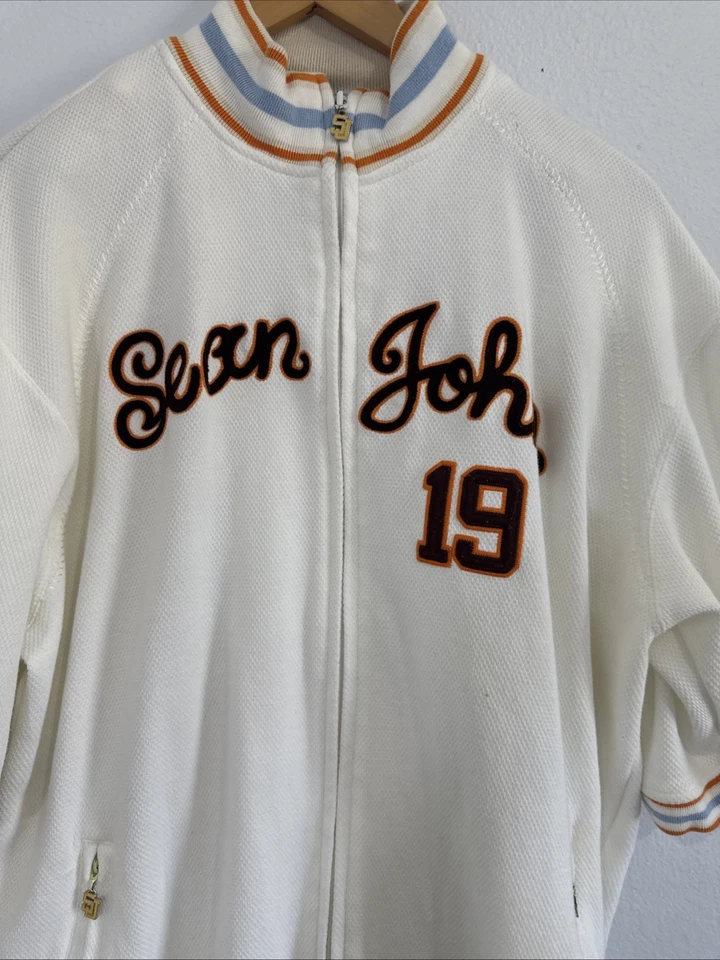 De Colección Sean John Traje de Pista Hombres XL Logo Bordado Y2K Ropa de Calle Ropa Deportiva Foto 3 de 4