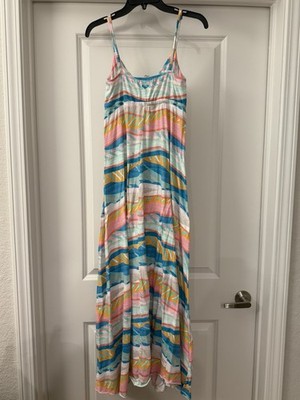Y2K Roxy Maxi Adjustable Spaghetti Strap Maxi Dress Aztec Beach Summer Sz Small | eBay Y2K Roxy Maxi Adjustable Spaghetti Strap Maxi Dress Aztec Beach Summer Sz Small | eBay