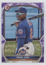 2023 Bowman Prospects Purple Pattern 114/199 Simon Juan #BP-38 0jm6