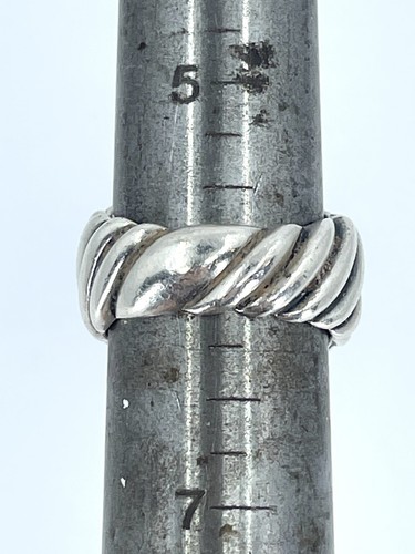 Authentischer David Yurman Schnallenring 18 Karat und Sterlingsilber 925 Größe 6 - Bild 5 von 5