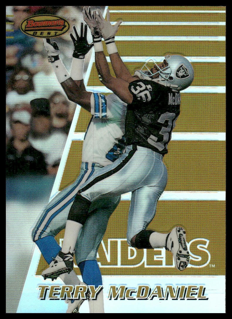 Terry McDaniel 1996 Bowman's Best #75 Refractors Oakland Raiders