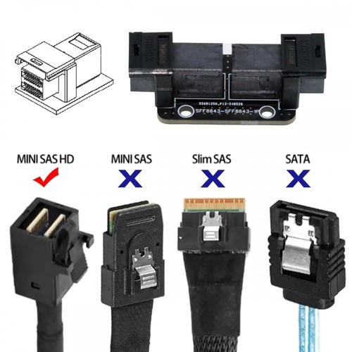 PCI-Express 4.0 Adapter SAS SFF-8643 Buchse auf SFF-8643 Buchse PCBA-Kopp3694 - Afbeelding 5 van 8