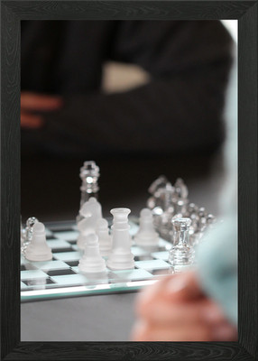 Schach gerahmtes Wandbild Poster Leinwanddruck Bild