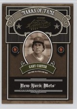 2004 Playoff Absolute Memorabilia Marks of Fame /100 Gary Carter #MOF-13 HOF a8a