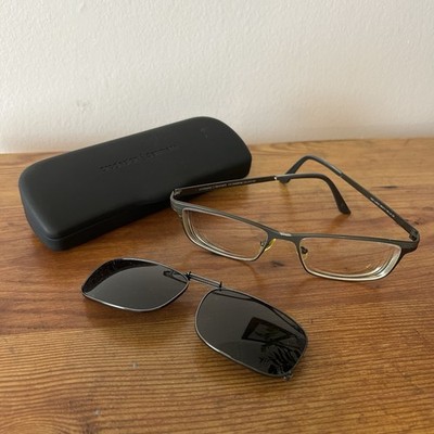 Prodesign Denmark 1421 c.6521 Eyeglasses 56-17-145 With Sunglasses Clip On