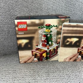LEGO 40233 Santa SNOW GLOBE Set Christmas 100% Complete Box Instructions Nice!