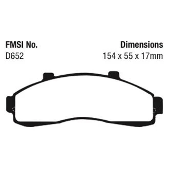 For Ford Explorer 1995-2001 EBC UD652 Ultimax2 Replacement Front Brake Pads Foto 2 de 4