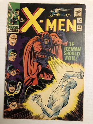 X-Men #18  Magneto Appearance! If Iceman Should Fail! Stan Lee!