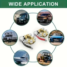 SAE/JIS Type A Battery Terminals Brass Set f Cars Trucks Boats Power Connections