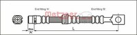 Bremsschlauch Metzger Autoteile 4112825 FüR Astra CC Opel Zafira T98 Caravan F70