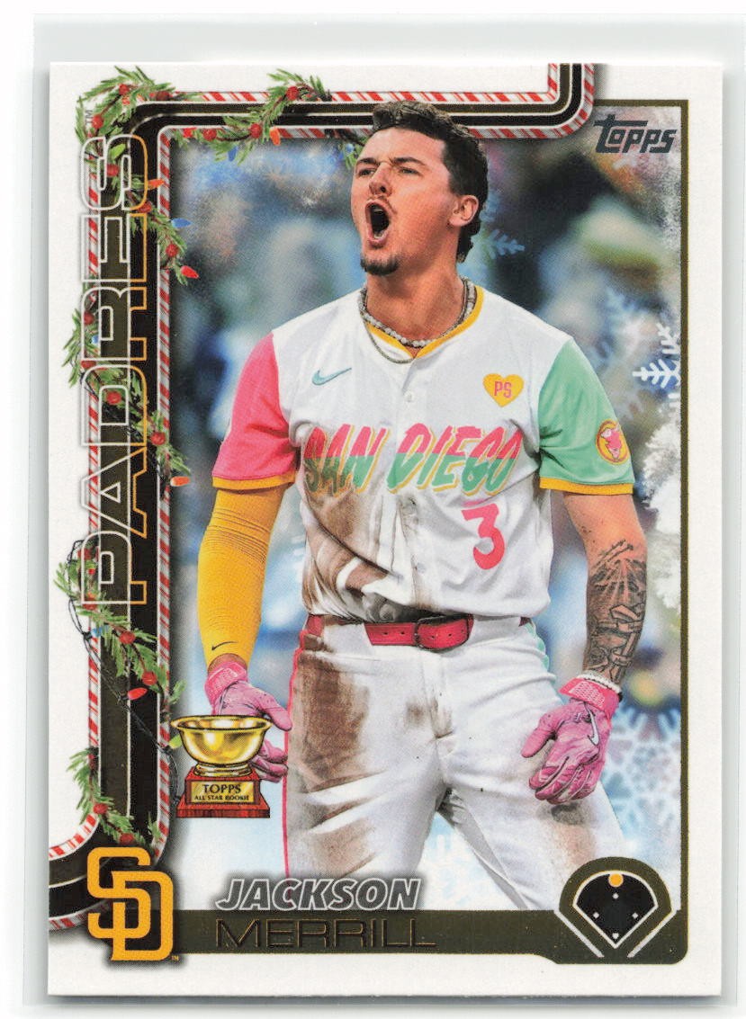 2025 Topps Holiday Jackson Merrill #H30 San Diego Padres | eBay