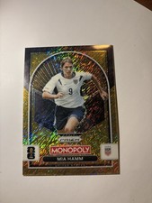 Panini 2026 Monopoly Prizm FIFA World Cup Mia Hamm Gold #91 242/500 Soccer Card