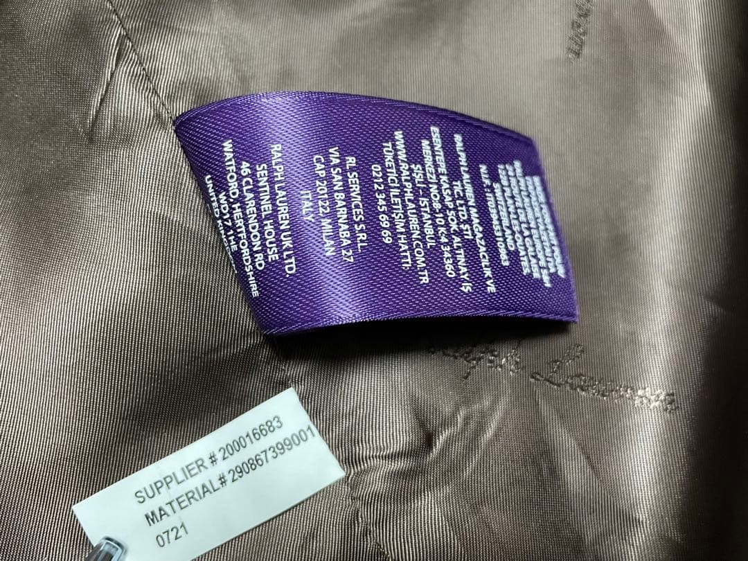 Ralph Lauren Collection Purple Label Wool Coat Size 4 Houndstooth Plaid check image 9