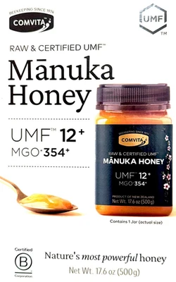 COMVITA MANUKA HONEY 17.6 oz (500g) NEW ZEALAND RAW UMF 12+, MGO 354+ EXP: 2028