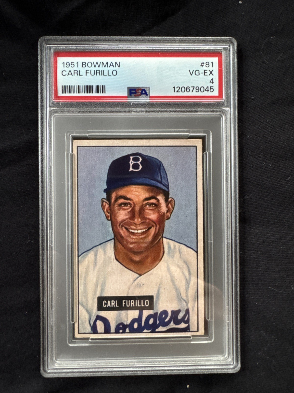 1951 Bowman PSA 4 - 81 Carl Furillo