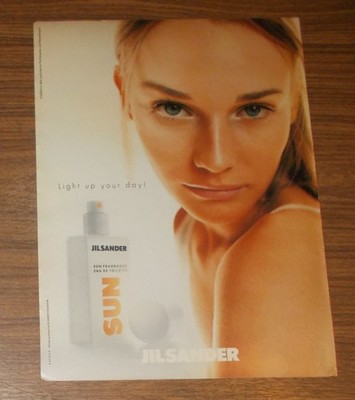 Seltene Werbung vintage Jil Sander SUN - Sun fragrance - Eau de Toilette 1995