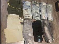 MNML LA CLOTHING LOT SIZES 30-32 JEANS PANTS CARGOS NEW & USED (read Below)