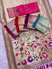 New Designer Tissue Pethani Silk Saree With Blouse For Wedding Party Wear