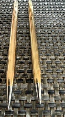 Cross, Drehkugelschreiber und Drehbleistift, Vintage, vergoldet