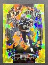 DK Metcalf 2021 Panini Legacy Under The Lights #UL-DK Gold Cracked Ice /25