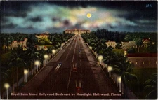 Hollywood Florida FL : PANORAMIC SCENE d/24 BC3032