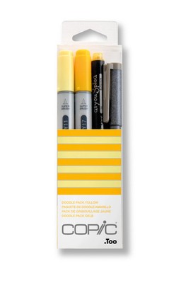 Copic Doodle Packs - For Art & Crafts, Colouring, Graphics, Highlighter, Design