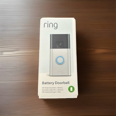 RING Battery Video Doorbell Smarte Türklingel (Farbe silber)