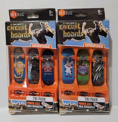 HexBug Tony Hawk Circuit Boards Tri Pack Finger Skateboard Birdhouse Lot Of 2