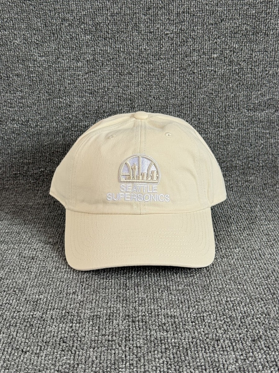 Mitchell & Ness Seattle SuperSonics NBA Dad Hat Strapback Cream Cap
