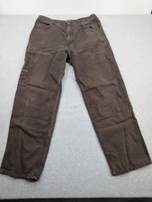 Arborwear Pants Mens 36x32 (Meas 34x31) Original Tree Climbers Double Knee Brown