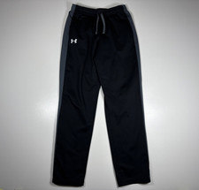 Under Armour Sweatpants Boys Youth Large Black Athletic Training Active