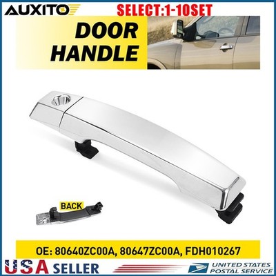 Exterior Door Handle for Nissan Titan PRO-2008-2015 Front Driver Chrome 1-10X