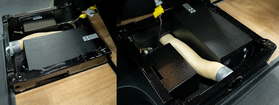 Mercedes Sprinter W907 und W910 Subwoofer für Drehsitz-Konsole - Bild 4 von 4