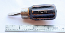 3.5" Irwin (Made in U.S. of A.) Mini Flat Tip Screwdriver / Hand Tool / MTT