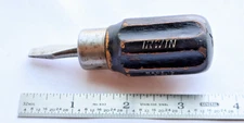 3.5" Irwin (Made in U.S. of A.) Mini Flat Tip Screwdriver / Hand Tool / MTT