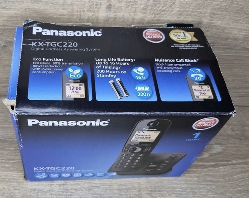 Panasonic KX-TGC220EB Téléphone sans Fil, Combiné Simple avec Répondeur Noir - Photo 9/15