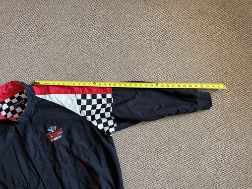 VTG 90’s NASCAR Raybestos Motorsport Racing Jacket XXL Swingster Nylon Checkered image 11