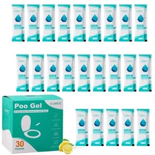 OUMEE 30 PACK Poo Gel for Portable Toilet, Camping Toilet Powder for Potty Ba...