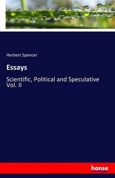 Herbert Spencer | Essays | Taschenbuch | Englisch (2016) | 420 S. | Hansebooks-image
