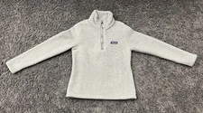Patagonia Los Gatos  1/4 Zip Pullover Jacket Women's  Size X Light Salt Gray EUC
