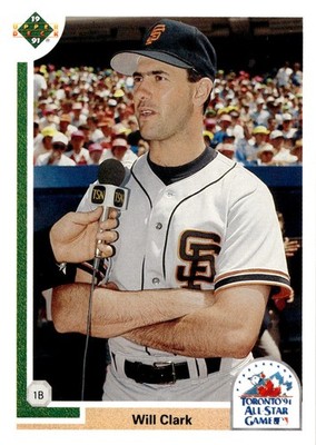 1991 Upper Deck Final Edition #92F Will Clark