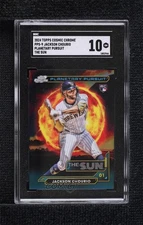 2024 Cosmic Chrome Planetary Pursuit Sun Jackson Chourio SGC 10 GEM Rookie RC